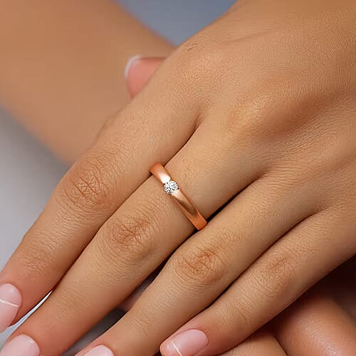 E-F VS / Rose Gold Over Sterling Silver / 10 - Product card gallery slide 2 (9433015943423)