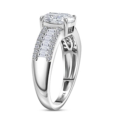 IGI Certified Luxuriant Lab Grown Diamond E-F VS 2.00 ctw Art Deco Ring in 950 Platinum (Size 10.0)