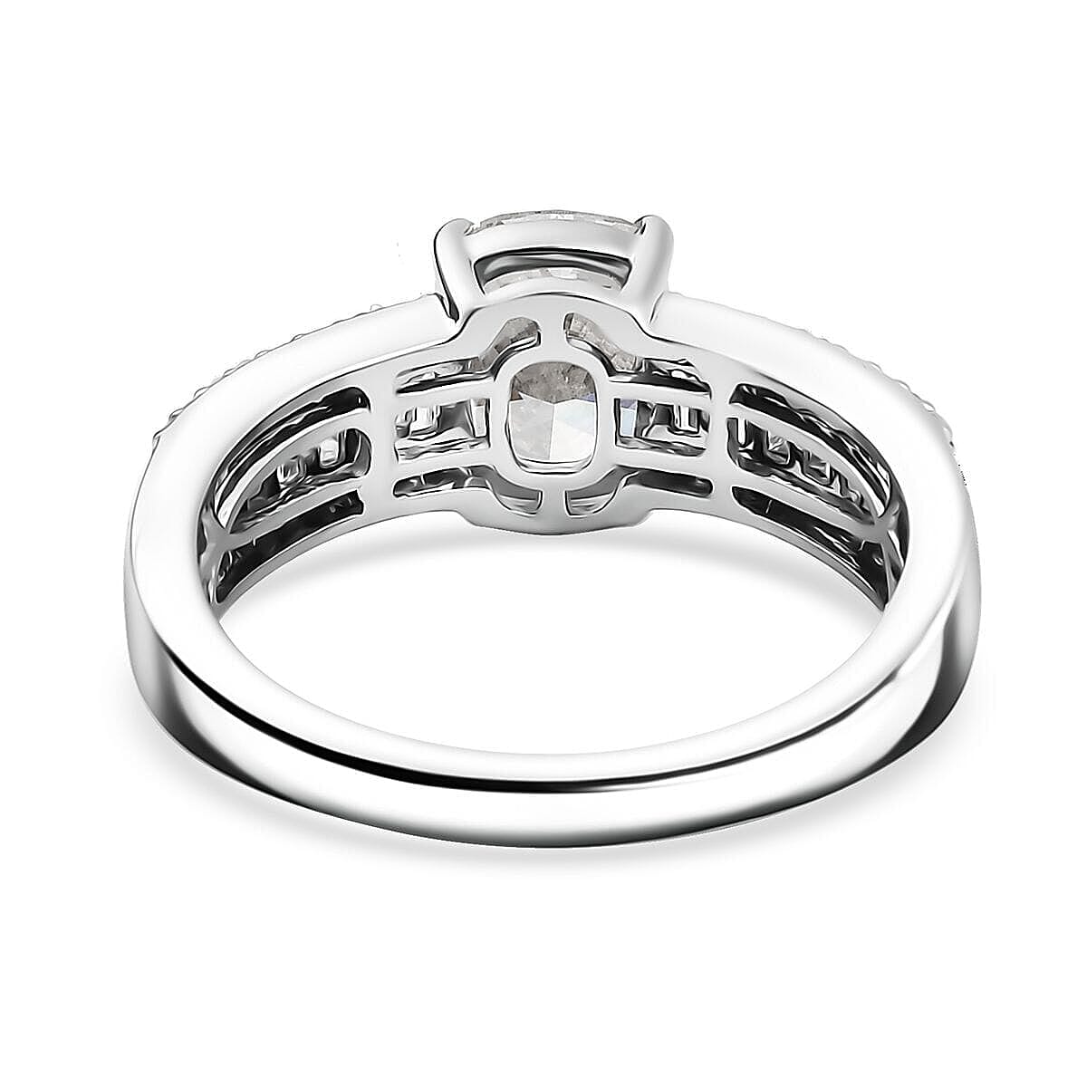 IGI Certified Luxuriant Lab Grown Diamond E-F VS 2.00 ctw Art Deco Ring in 950 Platinum (Size 10.0)