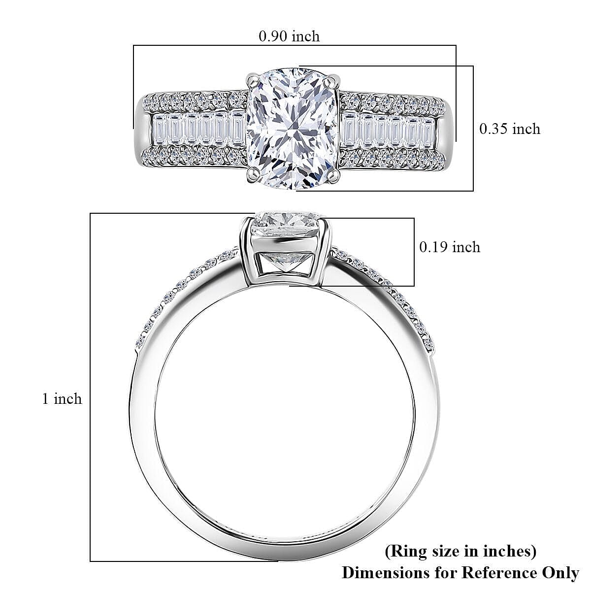 IGI Certified Luxuriant Lab Grown Diamond E-F VS 2.00 ctw Art Deco Ring in 950 Platinum (Size 10.0)