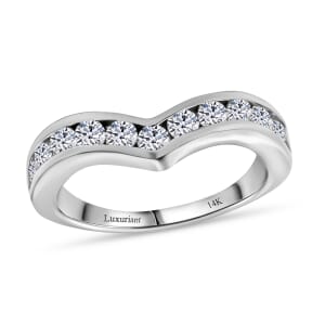 Luxuriant Lab Grown Diamond E-F VS 1.00 ctw Ring in 14K White Gold (Size 6.0) 4.5 Grams