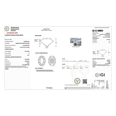 IGI Certified 950 Platinum Luxuriant Lab Grown Diamond (E-F, VS) Bridge Ring (Size 6.5) (5.60 g) 2.00 ctw