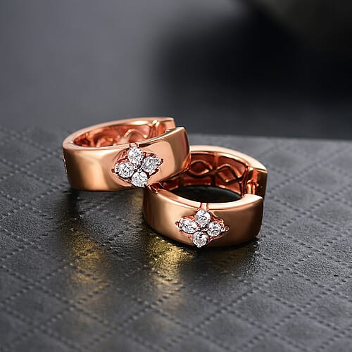 E-F VS / Rose Gold Over Sterling Silver - Product card gallery slide 2 (9432918098175)