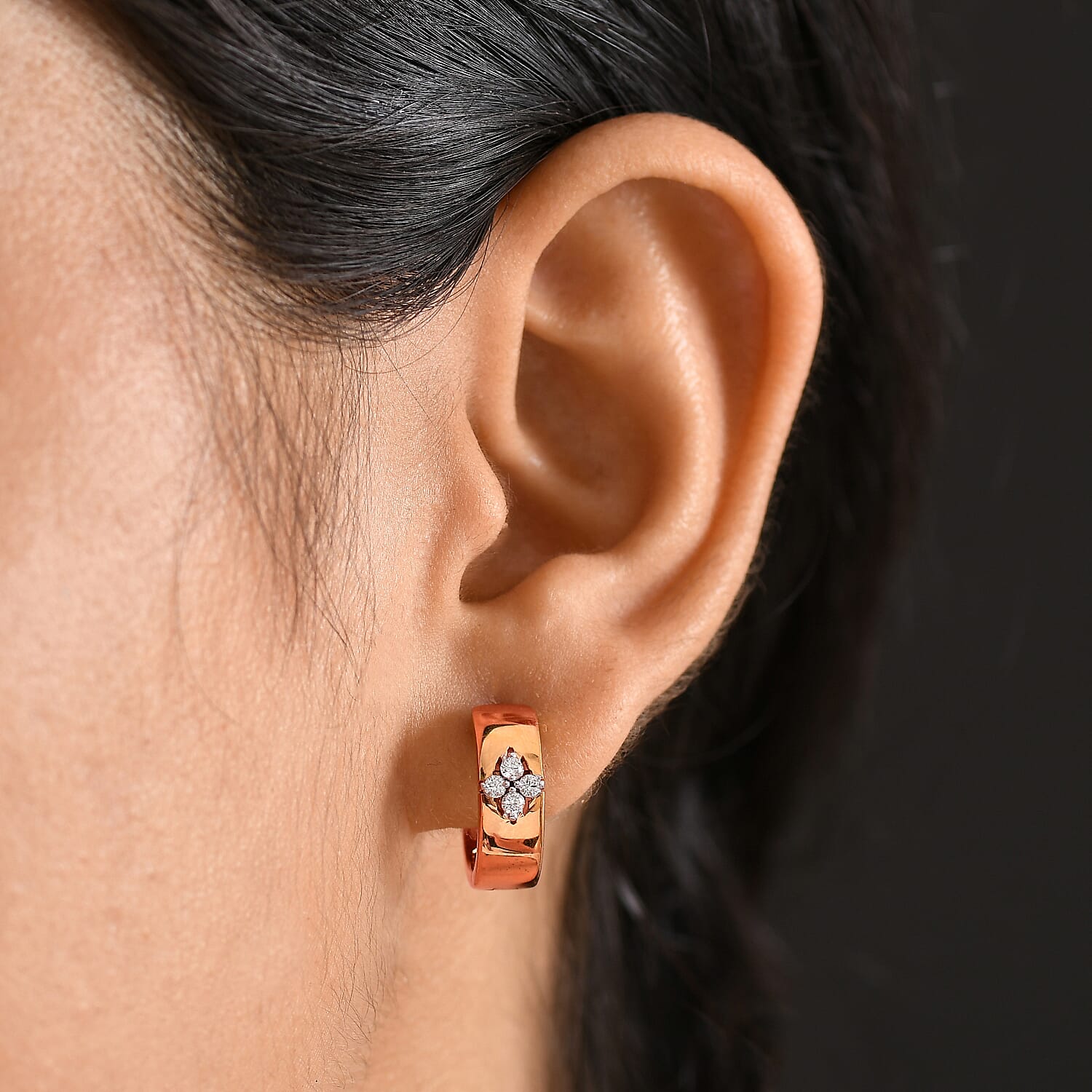 E-F VS / Rose Gold Over Sterling Silver - Product card gallery slide 3 (10146280309019)