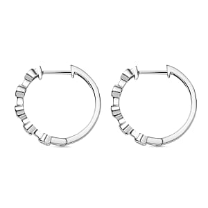 Luxuriant Lab Grown Diamond E-F VS 0.32 ctw Hoop Earrings in 10K White Gold (Del. in 10-12 Days)