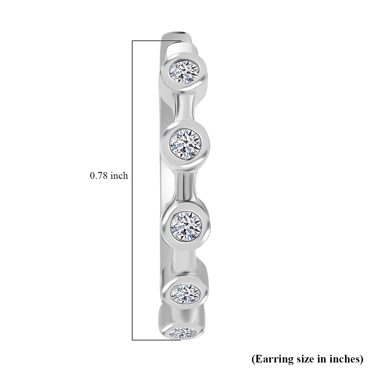 Luxuriant Lab Grown Diamond E-F VS 0.33 ctw Hoop Earrings in 10K White Gold (Del. in 10-12 Days)