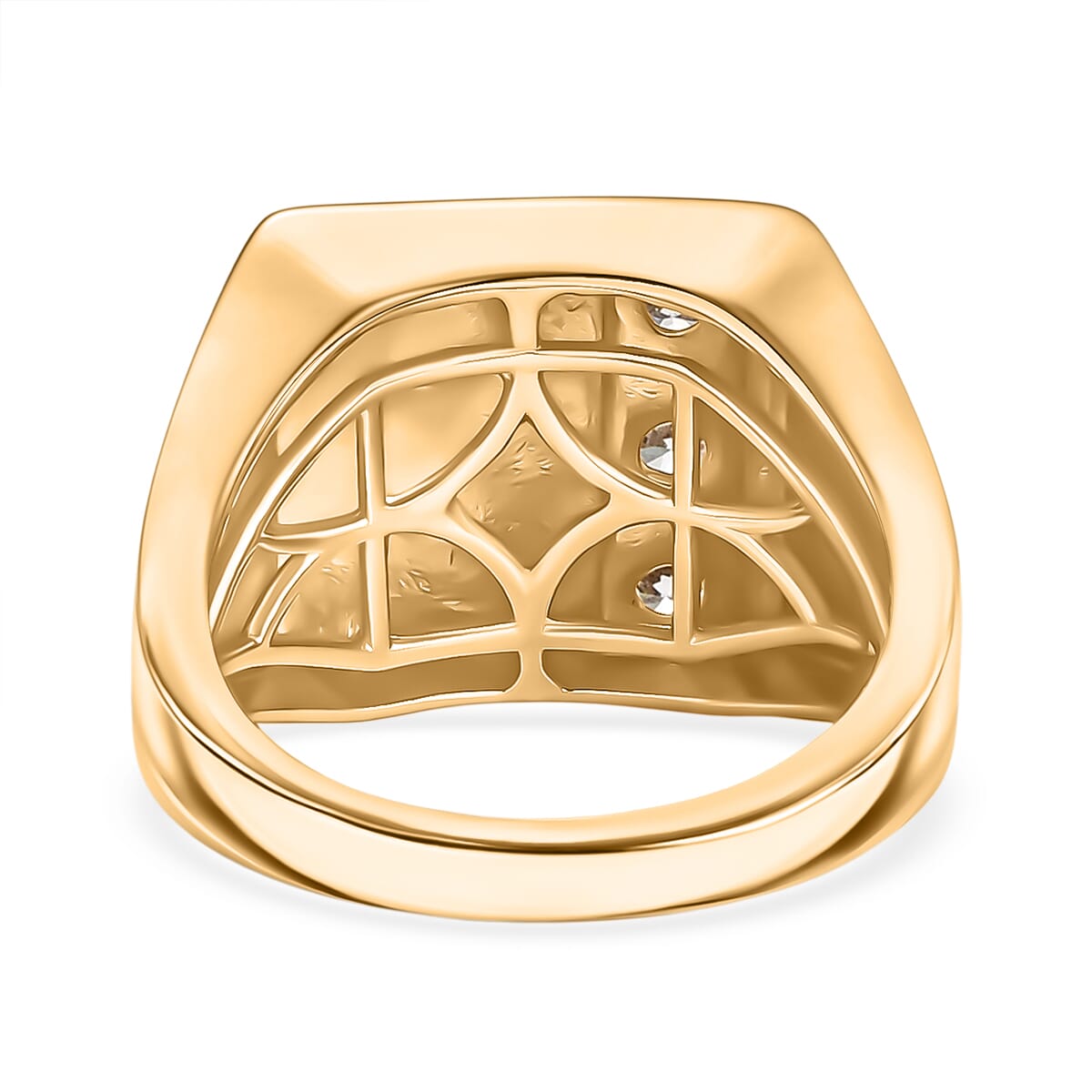 Luxuriant Lab Grown Diamond E-F VS 0.30 ctw Men's Ring in 14K Yellow Gold (Size 13.0) 7 Grams image number 3