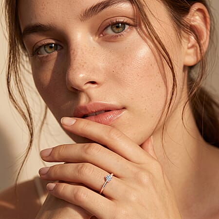 E-F VS / Rose Gold Over Sterling Silver / 10 - Product card gallery slide 2 (10178143060281)