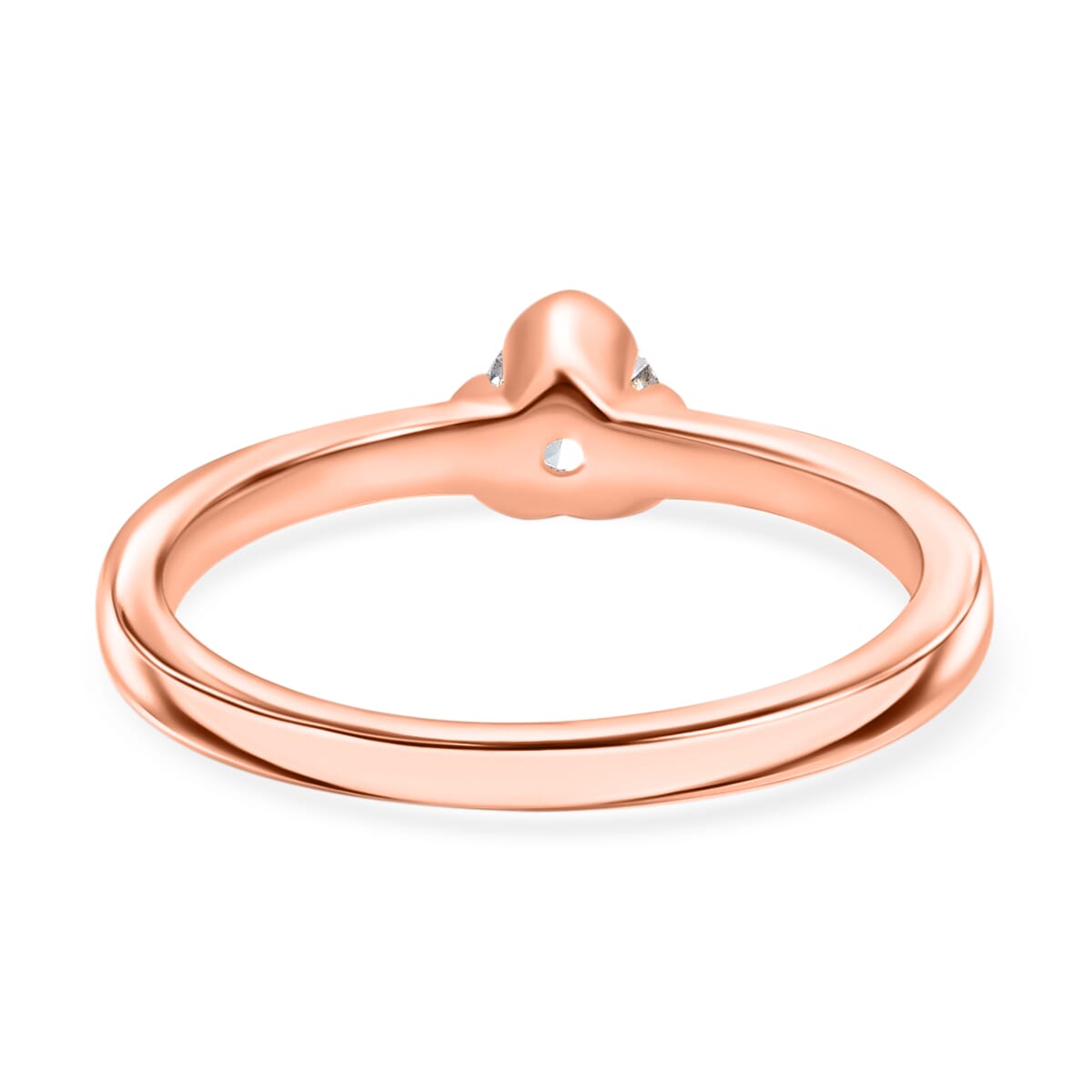 Luxuriant Lab Grown Diamond E-F VS 0.25 ctw Solitaire Ring in 18K Vermeil Yellow Gold Sterling Silver (Size 4.5) image number 4