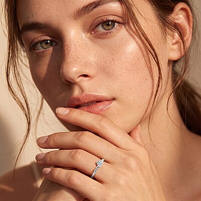 Luxuriant Lab Grown Diamond E-F VS 0.25 ctw Solitaire Ring in 10K White Gold (Size 10.0)