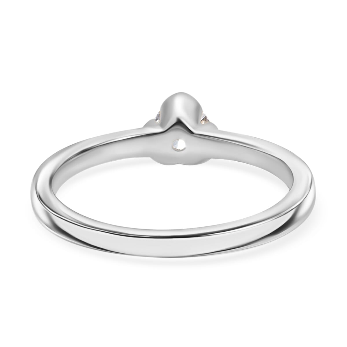 Luxuriant Lab Grown Diamond E-F VS 0.25 ctw Solitaire Ring in 950 Platinum (Size 8.5) 4.50 Grams image number 4
