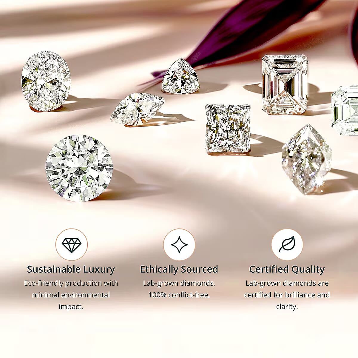 Luxuriant Lab Grown Diamond G-H SI 0.50 ctw Latch Back Earrings in 10K Yellow Gold (Del. in 10-12 Days) image number 6