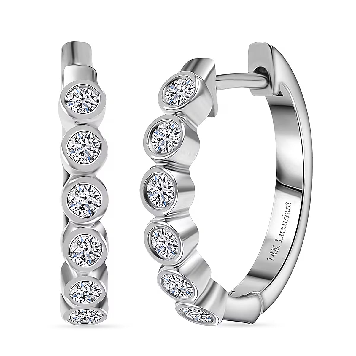 White Gold Diamond Earrings