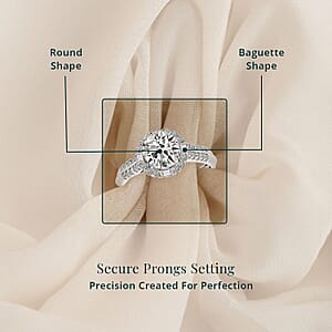 IGI Certified Luxuriant Lab Grown Diamond E-F VS 2.00 ctw Art Deco Ring in 950 Platinum (Size 10.0) 5.43 Grams (Del. In 10-12 Days)