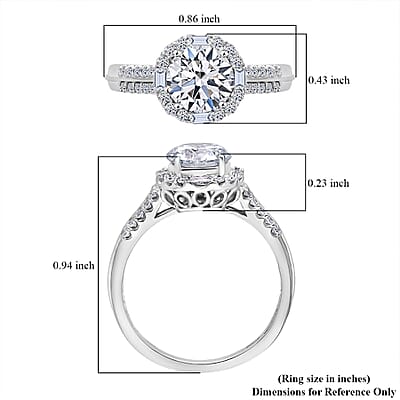 IGI Certified Luxuriant Lab Grown Diamond E-F VS 2.00 ctw Art Deco Ring in 950 Platinum (Size 10.0) 4.90 Grams