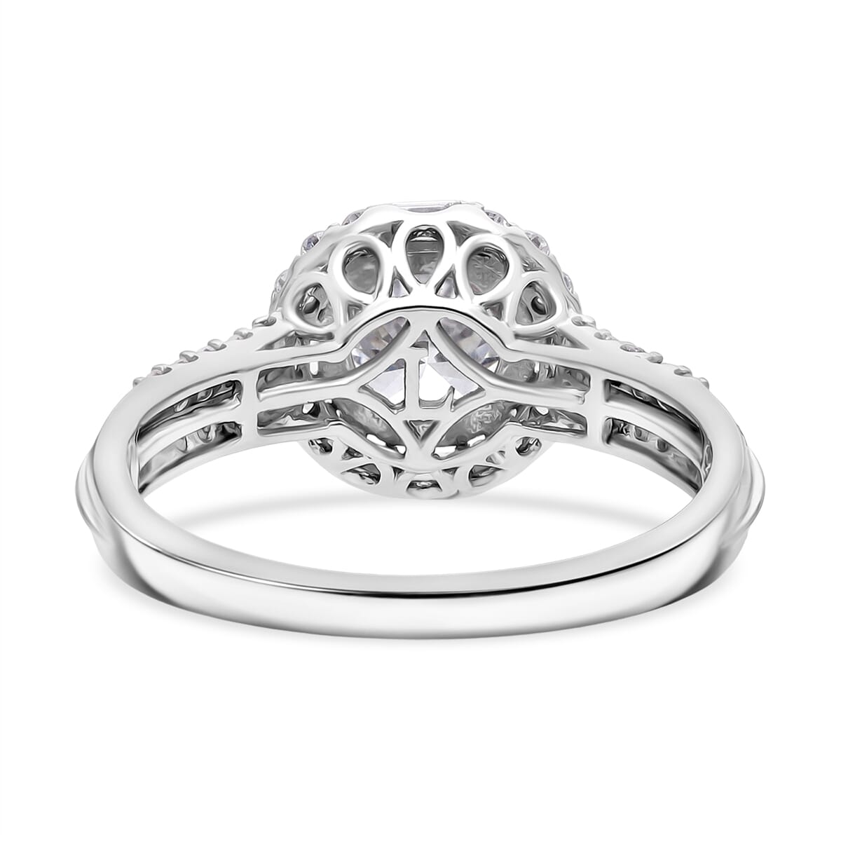IGI Certified Luxuriant Lab Grown Diamond E-F VS 2.00 ctw Art Deco Ring in 950 Platinum (Size 7.0) 5.43 Grams (Del. in 10-12 Days) image number 3