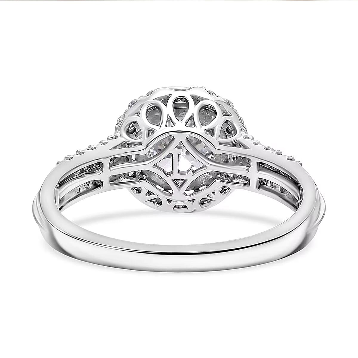 IGI Certified Luxuriant Lab Grown Diamond E-F VS 2.00 ctw Art Deco Ring in 950 Platinum (Size 7.5) 5.43 Grams image number 5