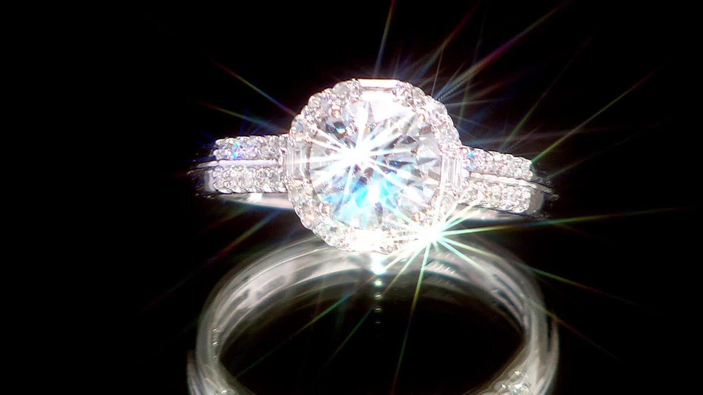 Certified 950 Platinum Luxuriant Lab Grown Diamond (E-F, VS) Ring (Size 8.0) (5.43 g) 2.00 ctw