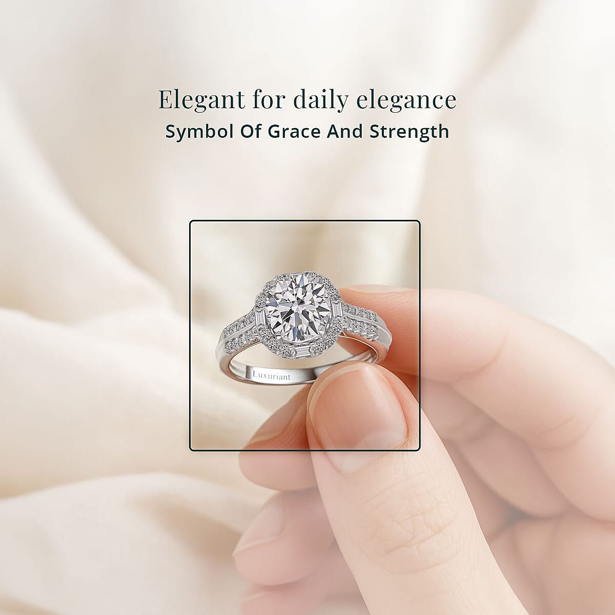 IGI Certified Luxuriant Lab Grown Diamond E-F VS 2.00 ctw Art Deco Ring in 950 Platinum (Size 8.0) 5.43 Grams image number 5