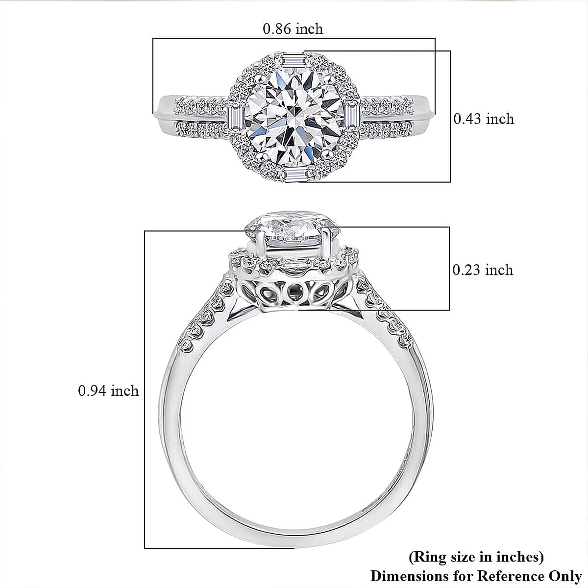 IGI Certified Luxuriant Lab Grown Diamond E-F VS 2.00 ctw Art Deco Ring in 950 Platinum (Size 8.5) 5.43 Grams image number 6