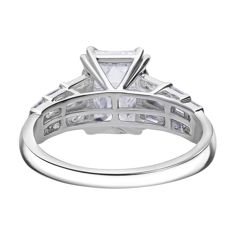 IGI Certified Luxuriant Lab Grown Diamond E-F VS 3.50 ctw Art Deco Ring in 950 Platinum (Size 10.0) 5.70 Grams