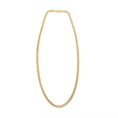 Miami Cuban Chain Necklace in 10K Yellow Gold 9.7 Grams 20 Inches