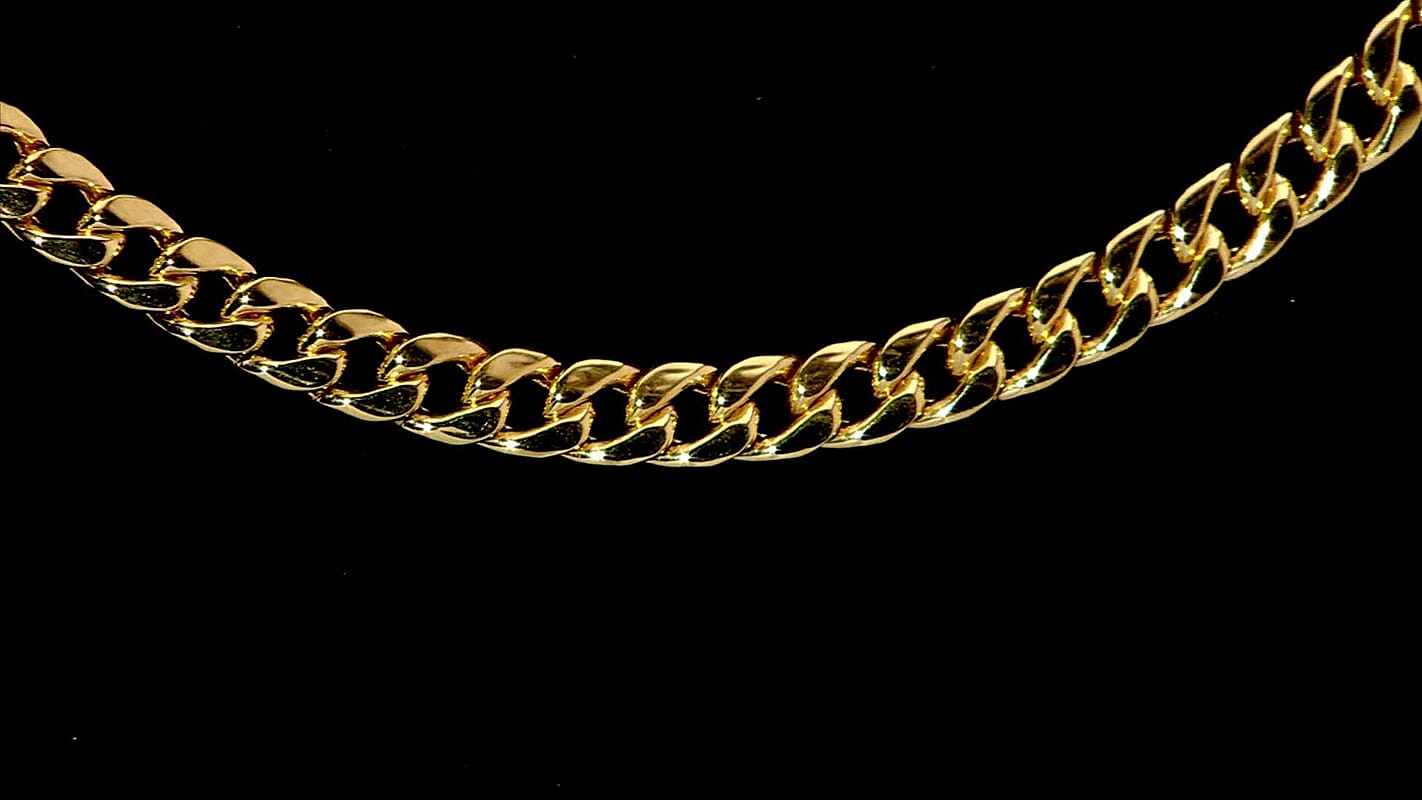 Miami Cuban 4.30mm Chain Necklace in 10K Yellow Gold 10.3 Grams 22 Inches