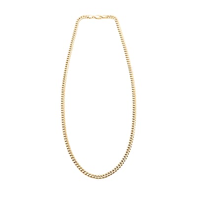 Miami Cuban 4.30mm Chain Necklace in 10K Yellow Gold 10.3 Grams 22 Inches