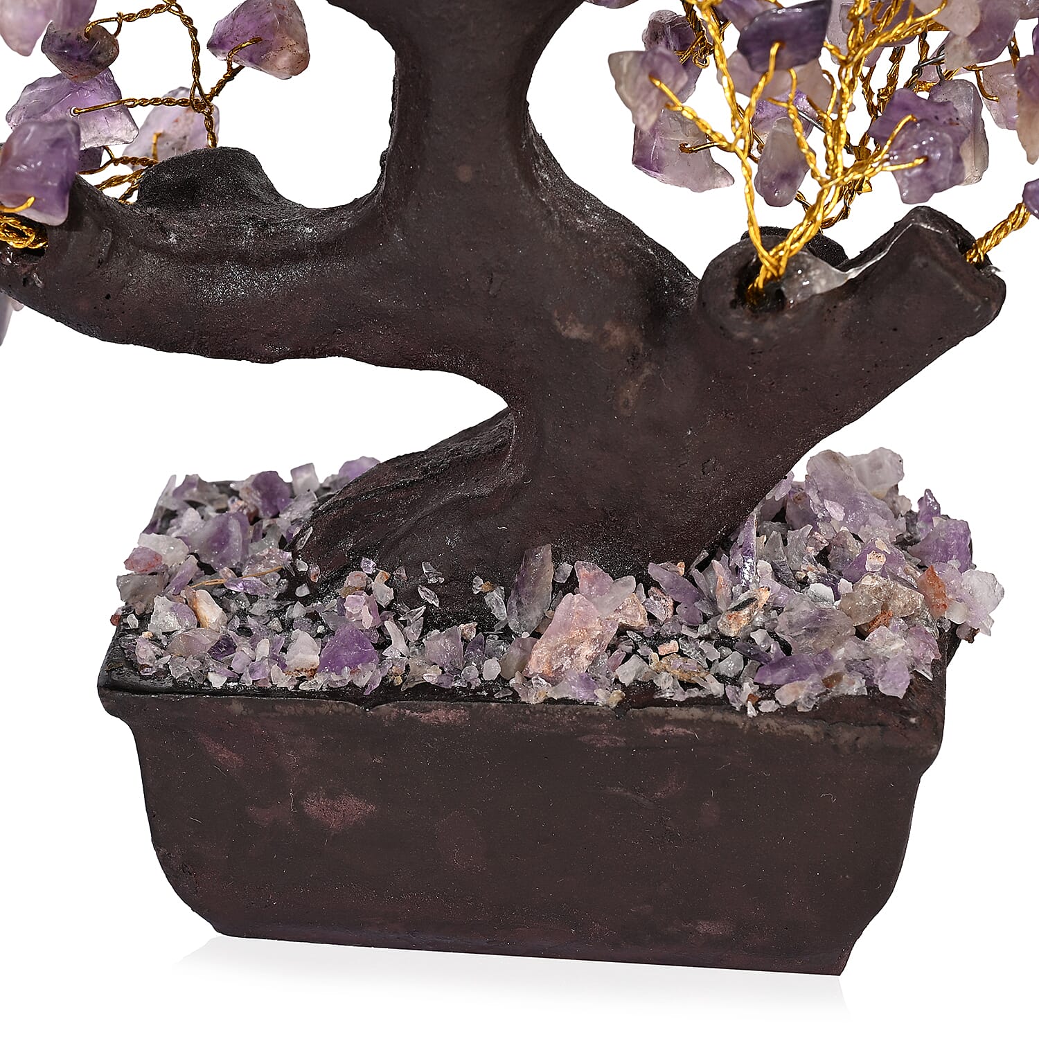 Livmore 150 Amethyst Gemstone Bonsai Tree (6 Inch)