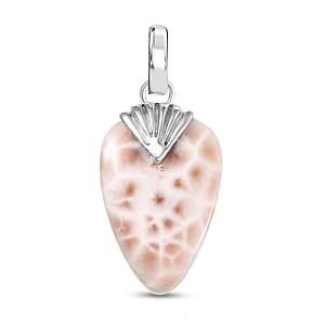 D'Joy Natrolite 15.00 ctw Pendant in Sterling Silver