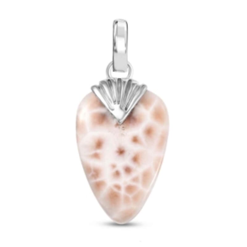 D'Joy Natrolite 15.00 ctw Pendant in Sterling Silver