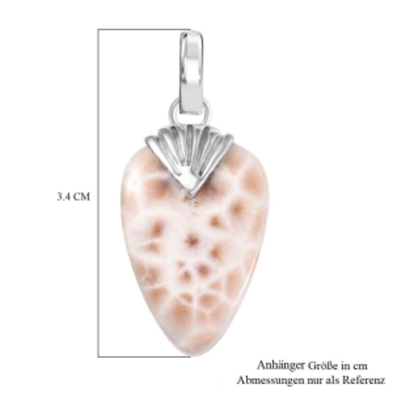 D'Joy Natrolite 15.00 ctw Pendant in Sterling Silver