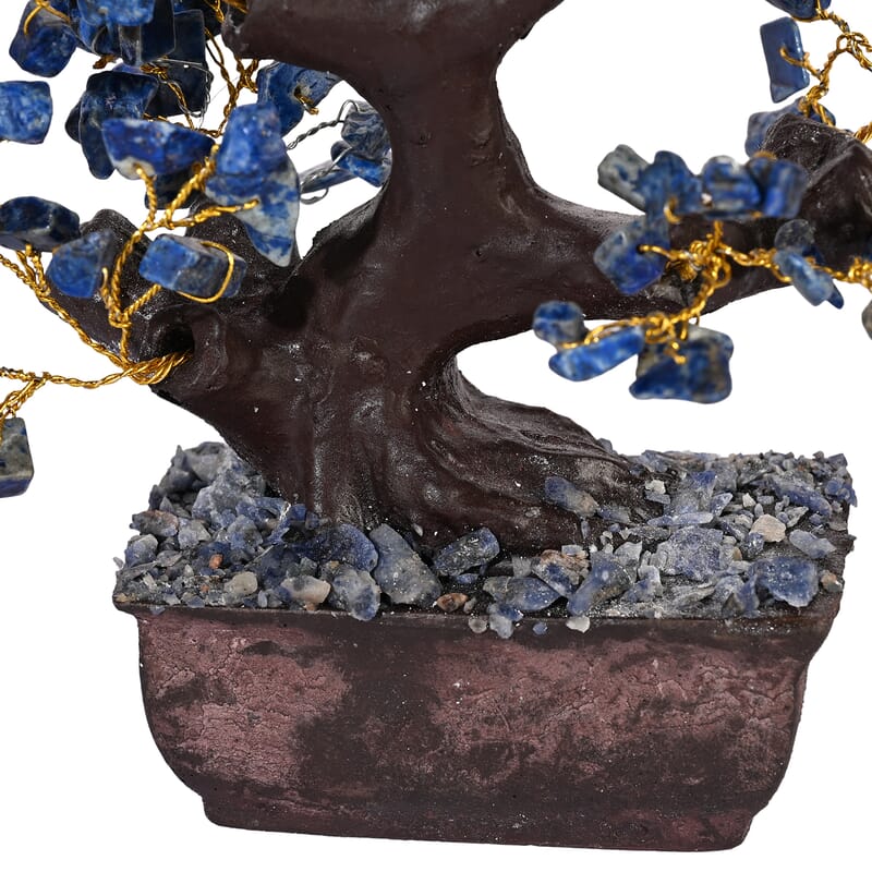 Livmore 150 Lapis Lazuli Gemstone Bonsai Tree (6 Inch)