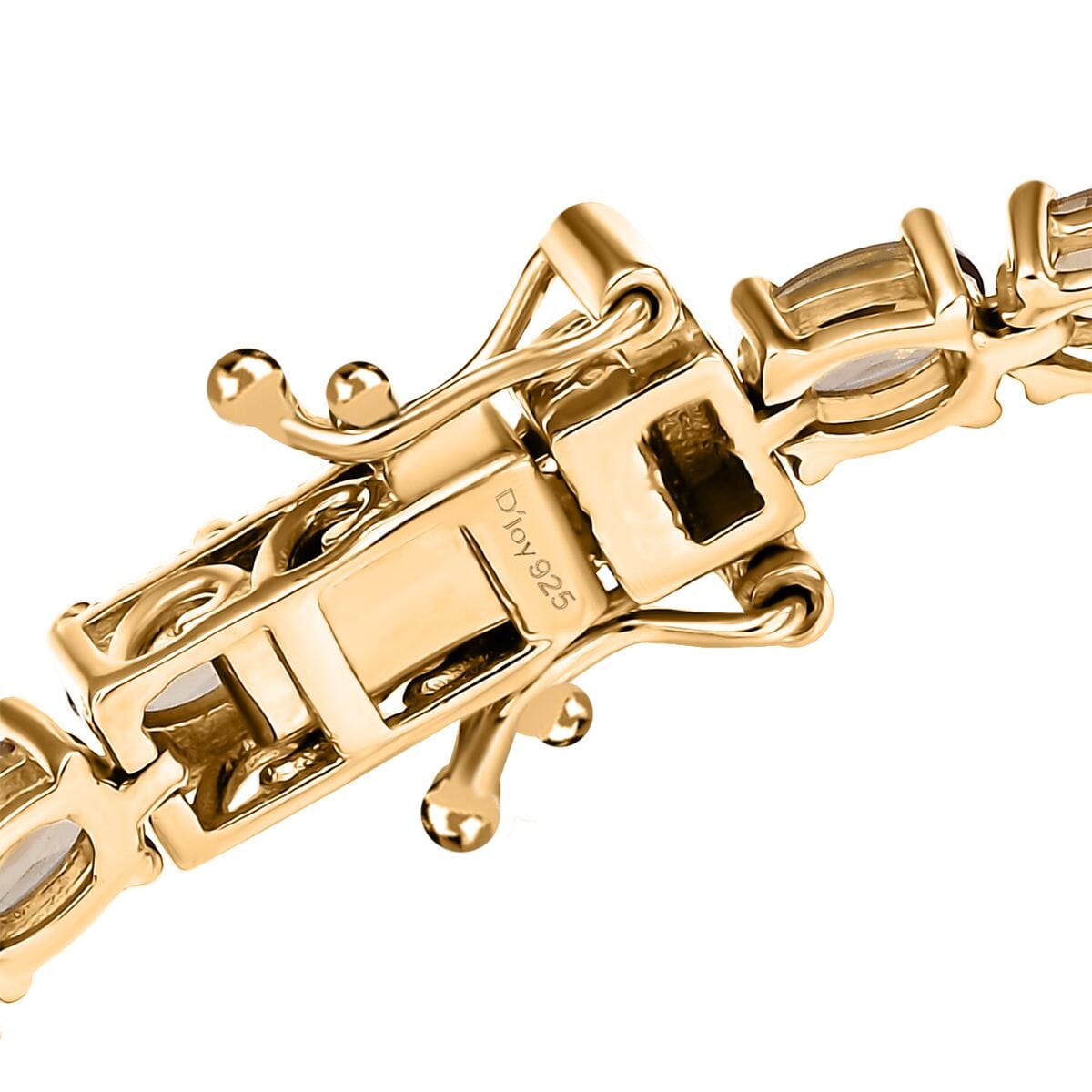 D'Joy Golden Turkizite 8.60 ctw Bracelet in 18K Vermeil Yellow Gold Over Sterling Silver (7.25 In) image number 3