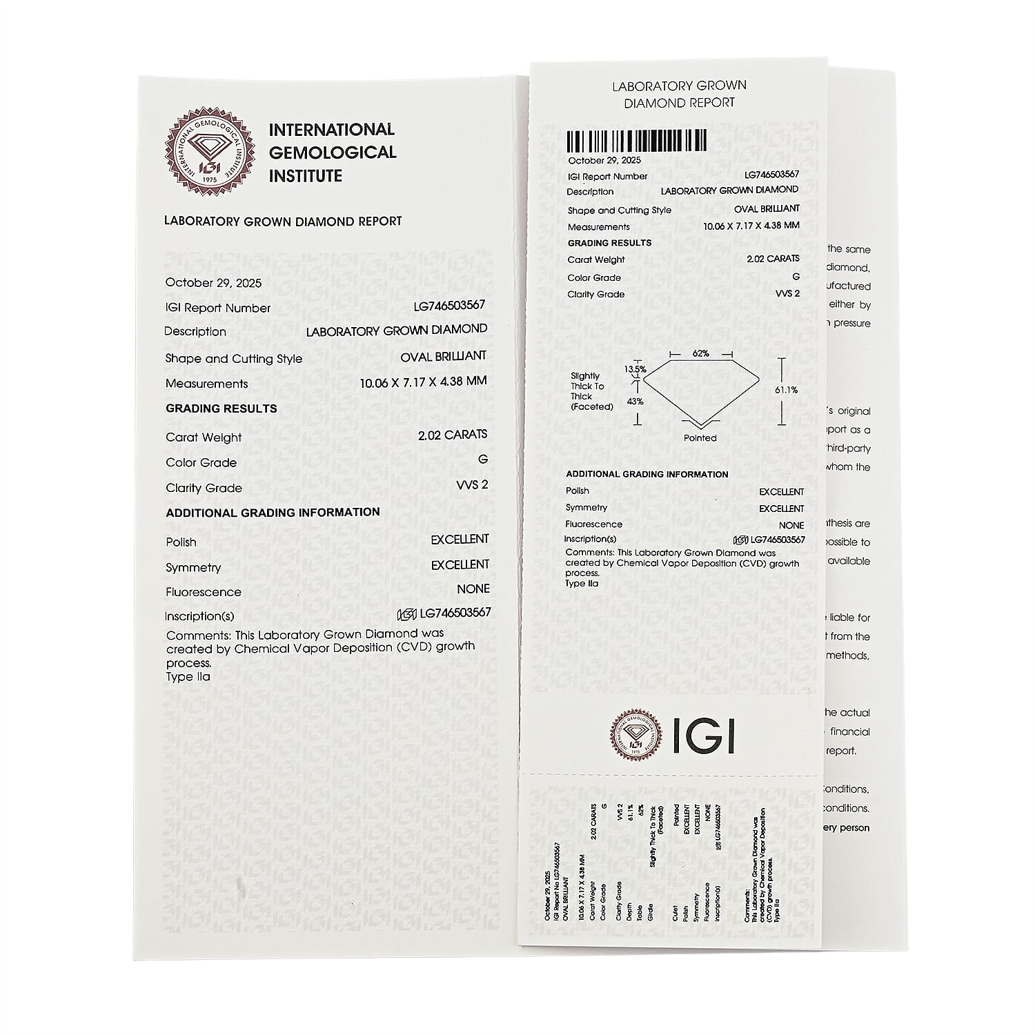 Luxuriant Lab Grown Diamond (Oval) (E-F, VS) 2.00 ctw