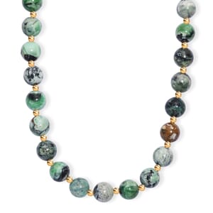 D'Joy Utah Variscite 200 ctw Necklace 18 Inches in 18K Vermeil Yellow Gold Over Sterling Silver