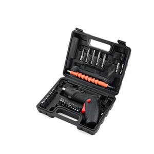 Rechargeable Electric Screwdriver Kit with 38pcs Bits, Pivoting Handle