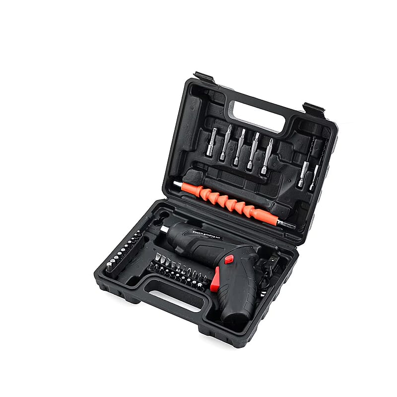 Rechargeable Electric Screwdriver Kit with 38pcs Bits, Pivoting Handle