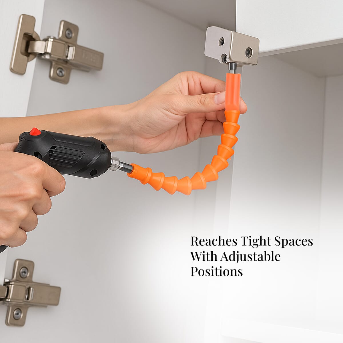 Rechargeable Electric Screwdriver Kit with 38pcs Bits, Pivoting Handle image number 4