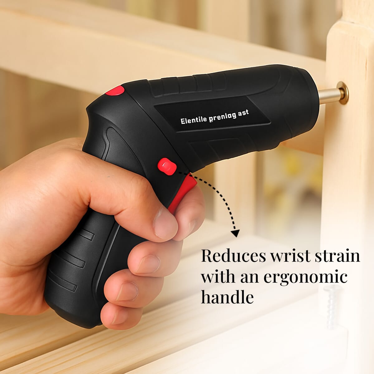 Rechargeable Electric Screwdriver Kit with 38pcs Bits, Pivoting Handle image number 5