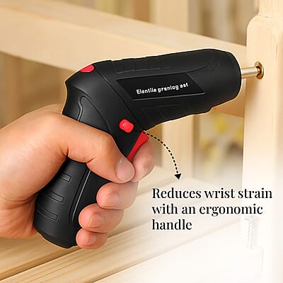 Rechargeable Electric Screwdriver Kit with 38pcs Bits, Pivoting Handle