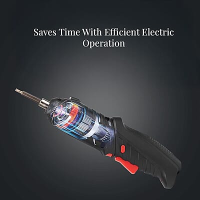 Rechargeable Electric Screwdriver Kit with 38pcs Bits, Pivoting Handle