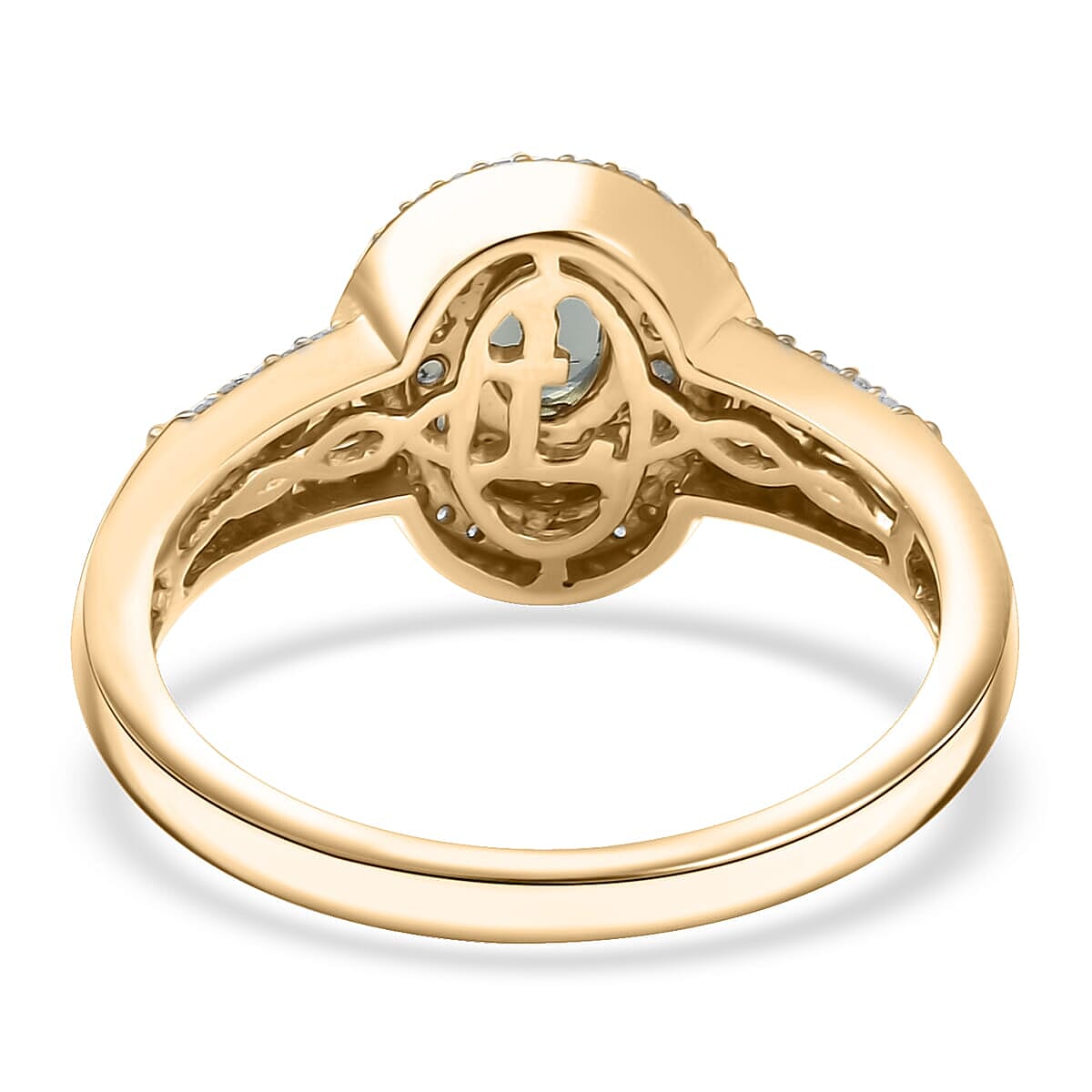 AAA Narsipatnam Alexandrite and Luxuriant Lab Grown Diamond E-F VS 1.05 ctw Majestic Mirage Ring in 10K Yellow Gold (Size 8.5) image number 4