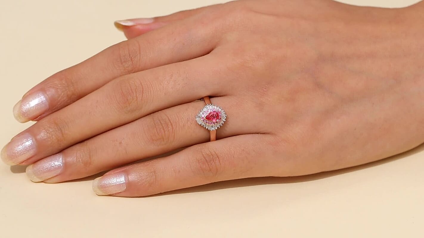 D'Joy Mahenge Spinel and Multi Gemstone Ring in 18K Vermeil RG Over Sterling Silver