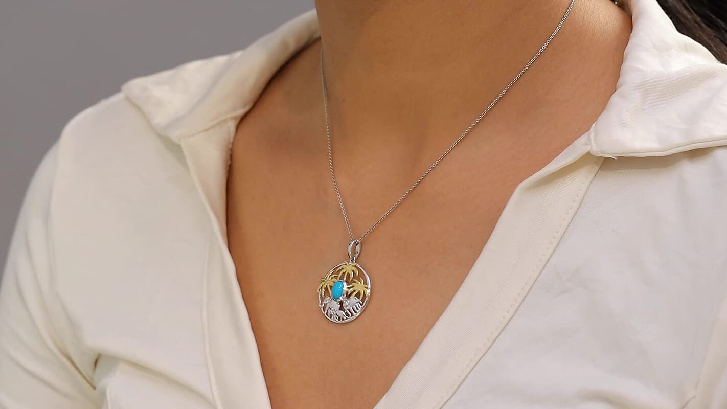 GP02442  925 Silver  TQ14  Pendant