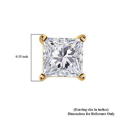 Luxuriant Lab Grown Diamond 3.00 ctw Stud Earrings in 14K Yellow Gold