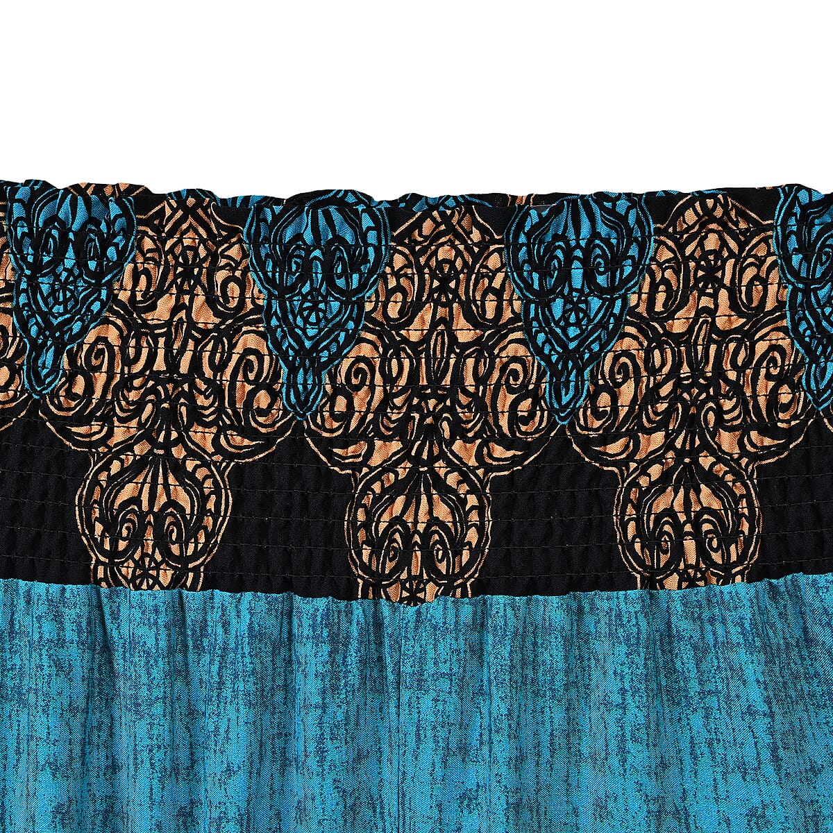 TLV Tamsy Blue Abstract Harem Pant with 2 Pockets - One Size Fits Most image number 2