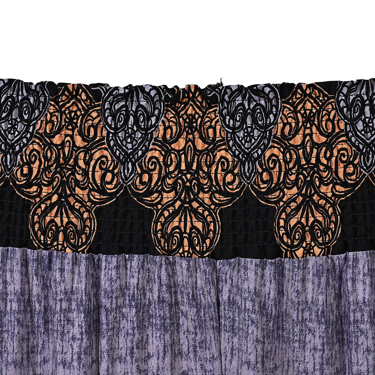 Tamsy Purple Abstract Harem Pant with 2 Pockets - One Size Fits Most image number 2