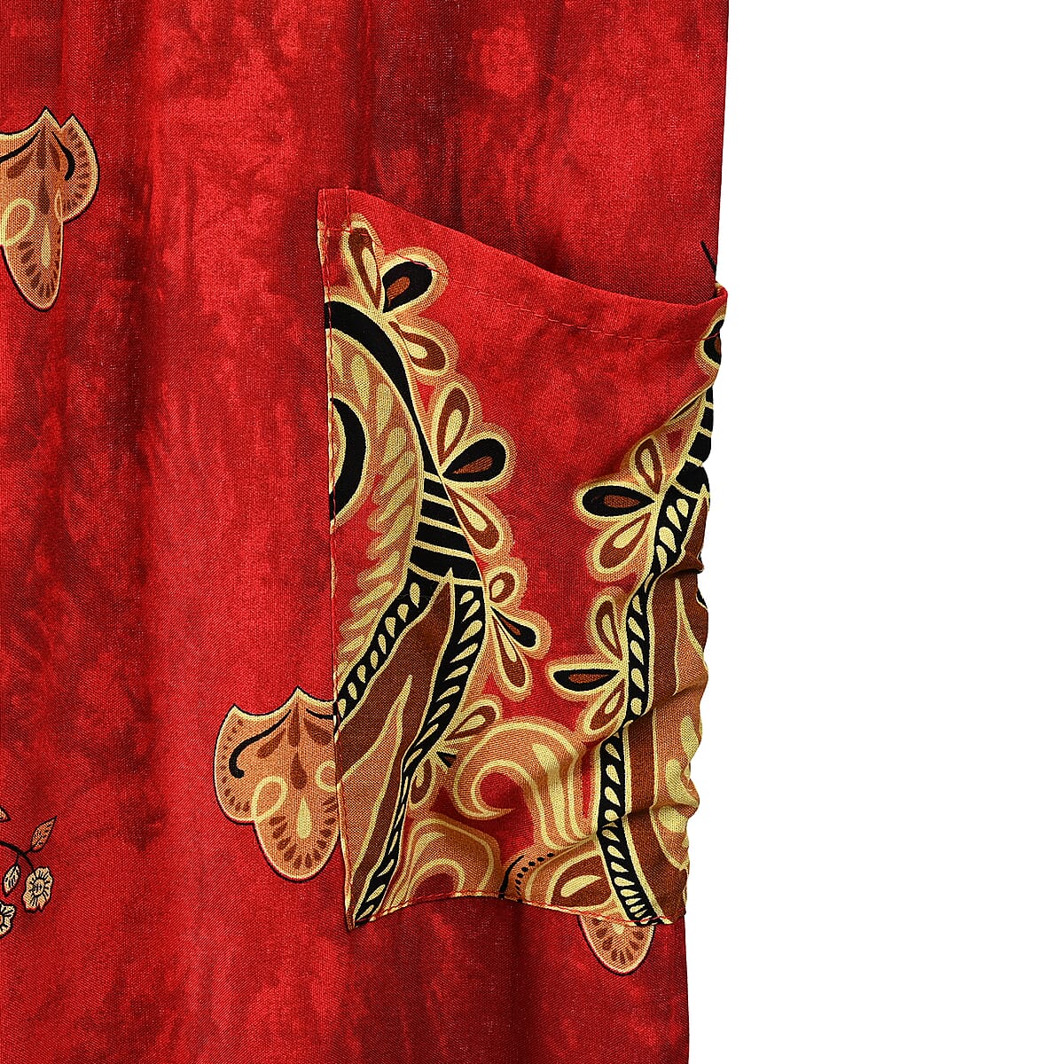 TLV Tamsy Red Paisley Harem Pant - One Size Fits Most image number 3