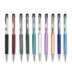 Livmore Set of 10 Multi Color 2 in 1 Ball Point Pen